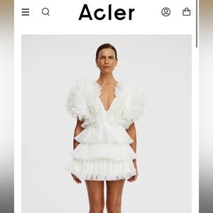 ACLER Spenmoss White Mini Dress 2